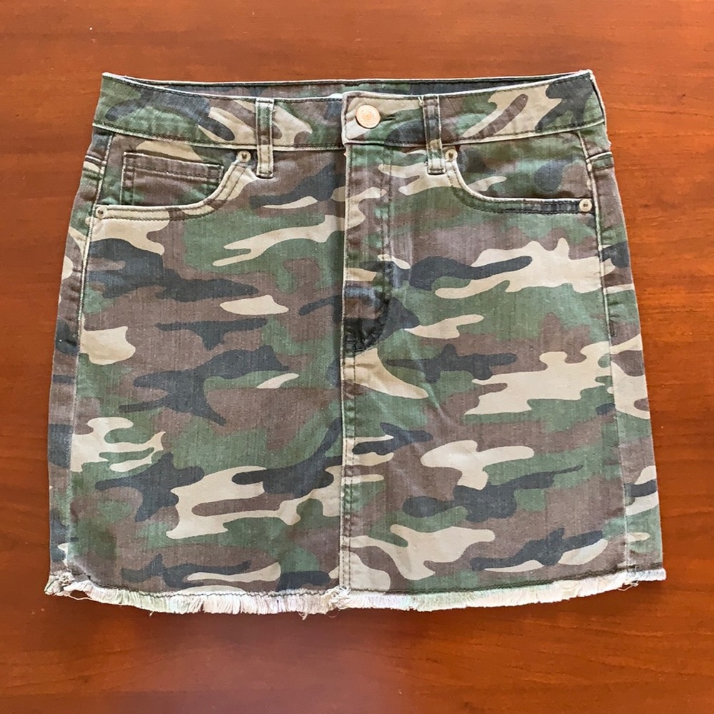 Camouflage Forever 21 Mini Skirt